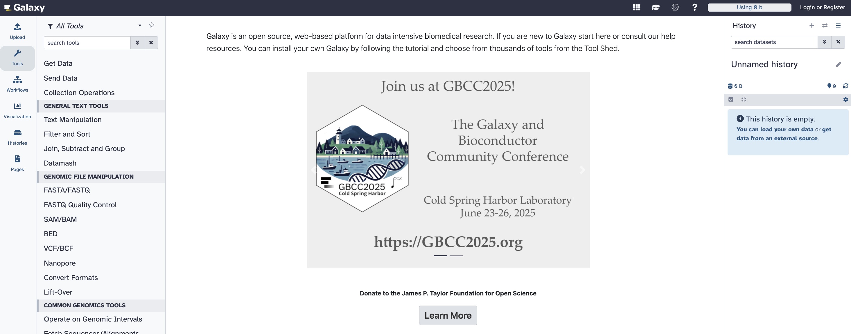 Galaxy Home Page